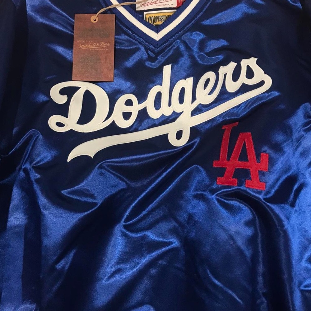 Dodgers satin pullover jacket